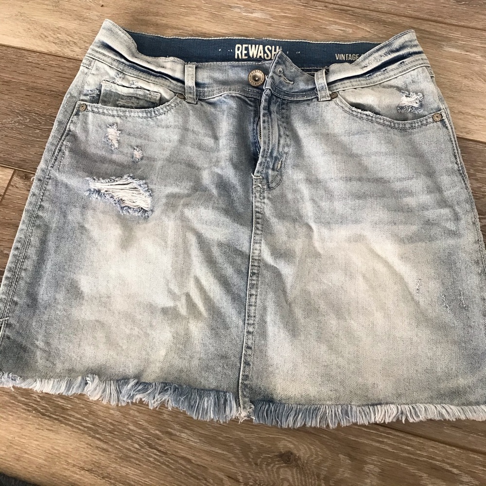 Rewash Jean Skirt